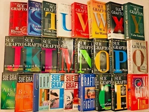 Big Lot 25 Sue Grafton PB Book Complete Set Alphabet Kinsey Millhone Series A-Y - Picture 1 of 3