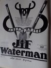 JIF WATERMAN + HIGH LIFE TAILOR + BAS GUI publicité papier ILLUSTRATION 1930 eb