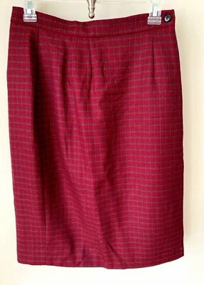 Falda envolvente forrada 100 % lana a cuadros arándano talla 8 para mujer JONES NEW YORK NUEVA CON ETIQUETAS Foto 1 de 4