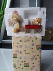 CHERISHED TEDDIES BEAR PULLING WAGON  NEW IN BOX