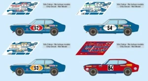 Decals Ford Capri RS2600 Le Mans 1972 1:32 1:24 1:43 1:18 64 87 slot calcas - Imagen 1 de 5