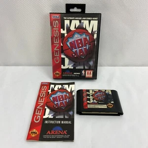 NBA Jam (Sega Genesis, 1994), CIB Complete in Box! Tested! - Picture 1 of 7