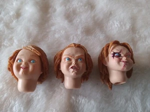 Neca Custom Horror Accessory Chucky Head, Set Of 3 Replacement Heads - Picture 1 of 15