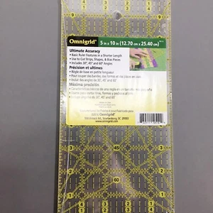 Omnigrid 5" x 10" Ruler -Ultimate Accuracy- Item #R510 - Picture 1 of 2