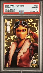 PSA 10 2020 Panini Fortnite Series 2 USA Velocity #187 Cracked Ice - Picture 1 of 2