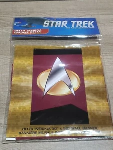 Star Trek DELTA INSIGNIA 30" x 50" Wall Banner NEW PROP REPLICA COMMUNICATOR - Picture 1 of 5
