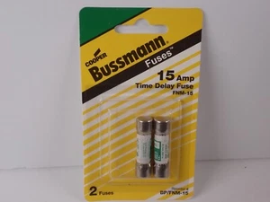 Fusible de protección del motor Cooper Bussmann 15 amperios retardo de tiempo FNM-15 BP/FNM-15 - Imagen 1 de 7