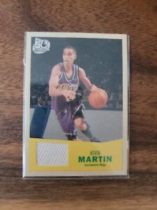 07-08 TOPPS 50TH ANNIVERSARY KEVIN MARTIN GAME USED PATCH #104 NRMT-MT!!!
