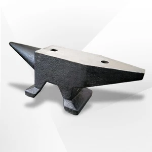 Single Horn Anvil, 66Lbs Cast Steel Anvil, High Hardness Rugged Round Horn - Picture 1 of 17