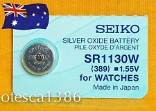 SR1130W (389) Seiko Battery, Brand New, MADE IN JAPAN