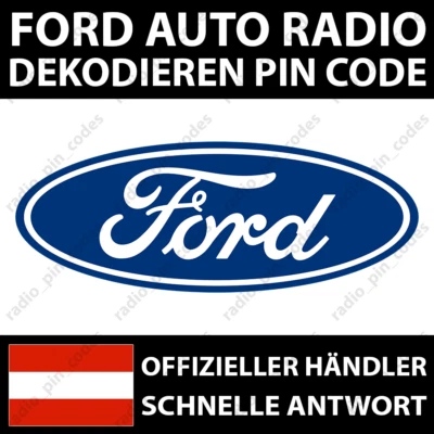 FORD RADIO DEKODIEREN PIN CODE C-MAX FIESTA FOCUS FUSION MONDEO S-MAX TRANSIT - Bild 1 von 4