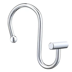 Set of 12 Rustproof Metal Shower Curtain Hook Rings for Bathroom Curtain Rod - Picture 1 of 6