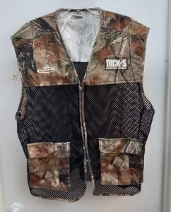 Dick's Sporting Goods Team Realtree Mesh Hunting Vest Remington 2 Pockets Zipper - Picture 1 of 10