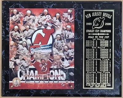 Placa de campeones de la Copa Stanley 1999-2000 New Jersey Devils Foto 1 de 4