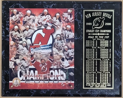 New Jersey Devils 1999-2000 Stanley Cup Champions Plaque Cover