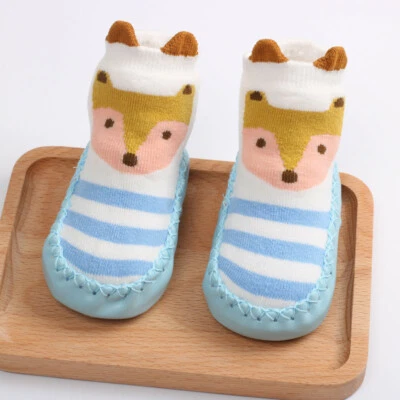 Calcetines antideslizantes para bebés niños pequeños calcetines para 0-18 meses niños niñas zapatos Foto 1 de 4