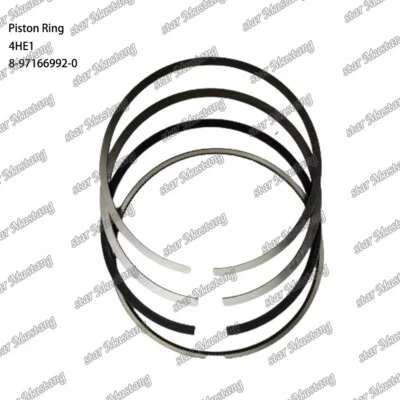 4HE1 Piston Ring 8-97166992-0 Suitable For Isuzu Engine Parts - Image 1 of 4