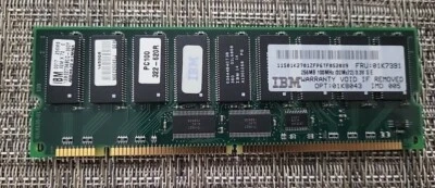 IBM 01K7391 256MB SDRAM Server Memory Module PC100-322-620R - Image 1 of 4