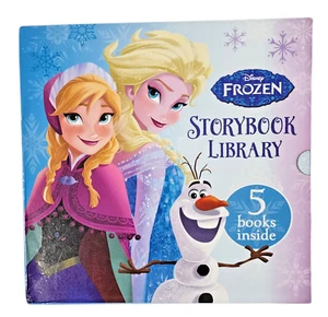 Frozen Disney Storybook Library 5 x Hardcover Books and Slipcase Elsa Anna Kids - Picture 1 of 13