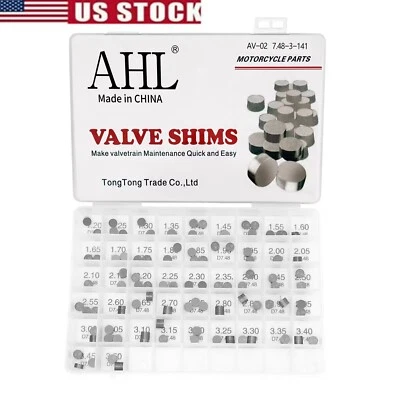 For 1998-2006 Yamaha YZF-R1 Valve Shim Kit YZF-R6 1999-2009 7.48mm 141 Shims - Image 1 of 4