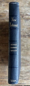 Revised Standard Version New Testament~Nelson Publishing 1946 Leather~Very Good - Imagen 1 de 14