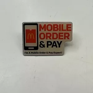 McDonalds Mobile Order & Pay Hut Anstecknadel Rückseite - Bild 1 von 2