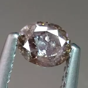 0.50cts Untreated Oval Fancy Brownish Pink Natural Earth Mined Loose Diamonds - Picture 1 of 3
