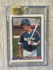 2016 Topps Archives Signature Series Craig Biggio ON CARD AUTO #1/2 1991 Bowman!