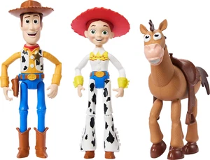 Mattel Disney Pixar Storytellers Toy Story 3-Pack of Woody, Jessie & Bullseye, 4 - Picture 1 of 6