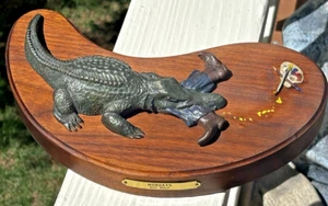 Bob Wolf Bronze Sculpture Artist Western Funny Alligator Mondays 1/15 - Picture 1 of 18