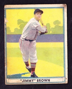 1941 Play Ball #12 Jimmy Brown St. Louis Cardinals - Imagen 1 de 2