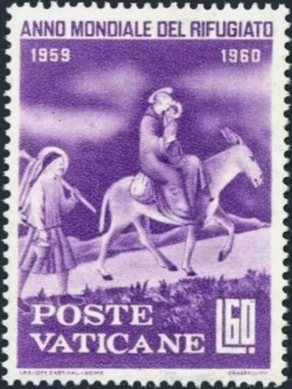 Vatican #Mi341 MNH 1960 Refugees Flight Egypt Donkey Peter [278] - Image 1 of 1