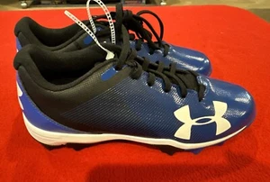 Under Armour Mens 7 Baseball Cleats Leadoff Low RM Blue Black New 1297317-001 UA - Picture 1 of 6