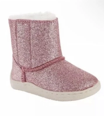 Botas de piel sintética rosa brillante Wonder Nation para niñas pequeñas talla 2 Foto 1 de 4