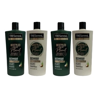 Lote de 4 Champú Acondicionador Tresemme Botanique Nutritivo Leche de Coco Aloe 22 OZ Foto 1 de 4