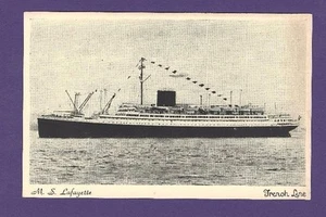 MS LaFayette Postcard - French Line - Picture 1 of 2