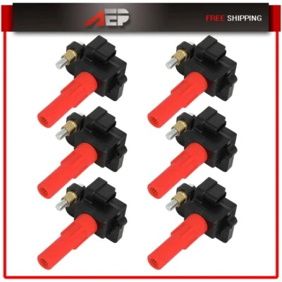 6 Ignition Coils For Subaru Tribeca 2010-14 Subaru Legacy Outback 2010-2019 3.6L - Image 1 of 4