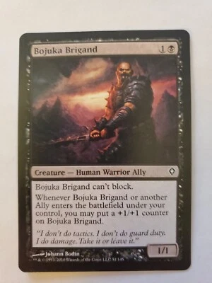 MTG Magic The Gathering Card Bojuka Brigand Creature Human Warrior Ally Black - Image 1 of 2