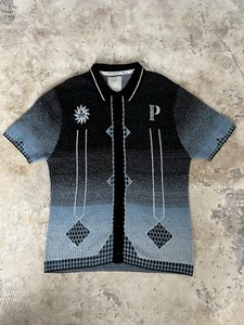 Percival Men's Knitted Shirt | Epilogue | Cotton | Blue - Size Large Worn Once - Picture 1 of 16