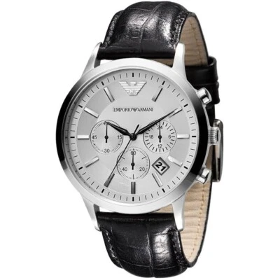 Emporio armani orologio in pelle  uomo 43mm ar2432 list. 299 € - Immagine 1 di 4
