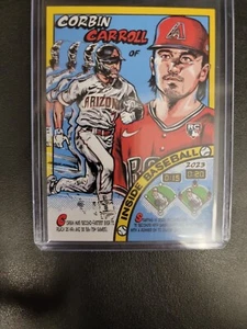Cómic de novato Corbin Carroll RC 2023 Topps Archives dentro del béisbol - #79TC-2 - Imagen 1 de 2