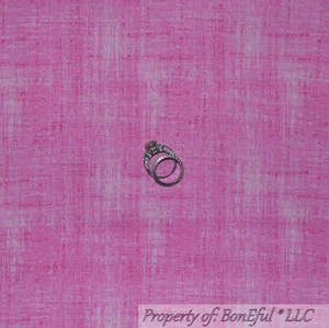 BonEful Fabric FQ Cotton Quilt Pink White Girl Stripe Calico Blender Texture Kid - Picture 1 of 8