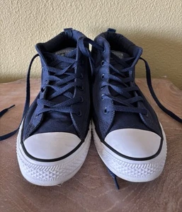 Top medio azul Converse Chuck Taylor All Star High Street unisex para hombre 10 para mujer 12 - Imagen 1 de 7
