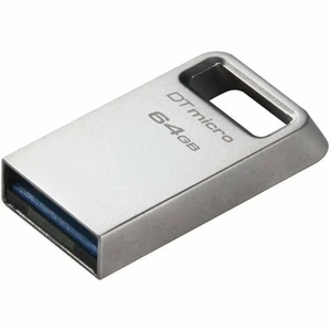 Clé USB Kingston DataTraveler Micro 64 GB Noir Argenté - Afbeelding 1 van 1