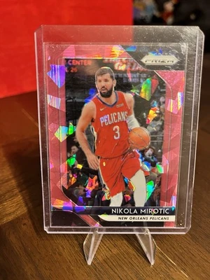 2018-19 Panini Prizm Nikola Mirotic #157 Pink Ice Prizm New Orleans Pelicans - Image 1 of 3