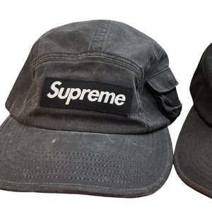 Supreme Black Twill Cap Washed Rare - Picture 1 of 2