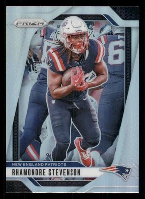 2024 Panini Prizm Prizms Silver #195 Rhamondre Stevenson - Image 1 of 2