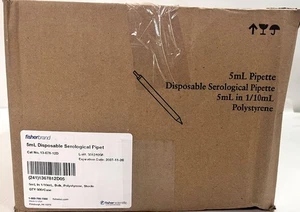 Fisherbrand 5 ml sterile Polystyrol Serologische Pipetten, Großpackung, 500/Koffer - Bild 1 von 4