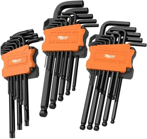 Mutt Tools 35pc Long Allen Wrench Set and Star Key Set – Includes Star, Metri... - Picture 1 of 6
