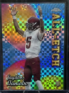2024 Topps Chrome - All-Etch Jayden Daniels #CAE-JD X-Fractor (RC) - Picture 1 of 2